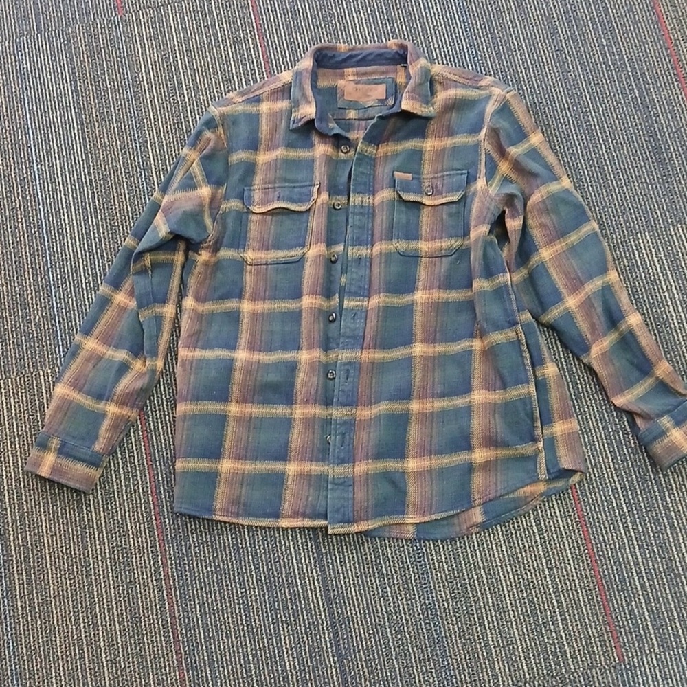 Men's ORVIS Shirt Jacket - Blue and Brown
